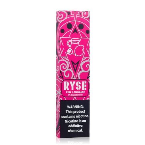 RYSE | Disposable E-Cigs pink lemonade packaging