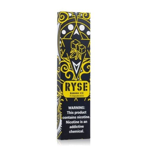 RYSE | Disposable E-Cigs banana ice packaging