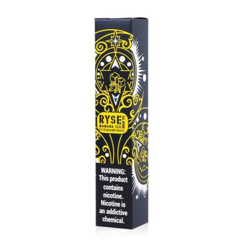 Ryse Max V2 Disposable E-Cigs (Individual) banana ice packaging