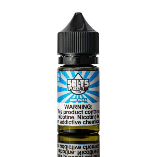 SALTS by KEEP IT 100 30ml eLiquid blue razz bottle