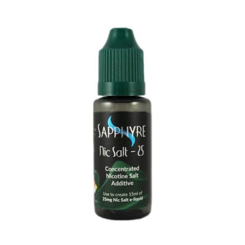 Sapphyre Concentrated Nicotine Salt Solution | Pre-Measured | 15mL Salt Nic 25 For 25mg