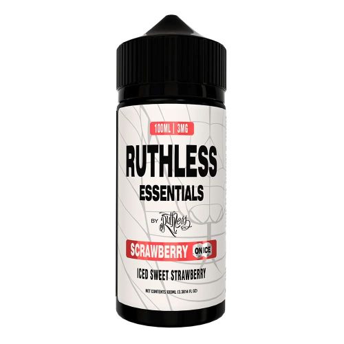 Scrawbrrry On Ice | Ruthless Essentials | 100mL | 3mg | Bottle Only