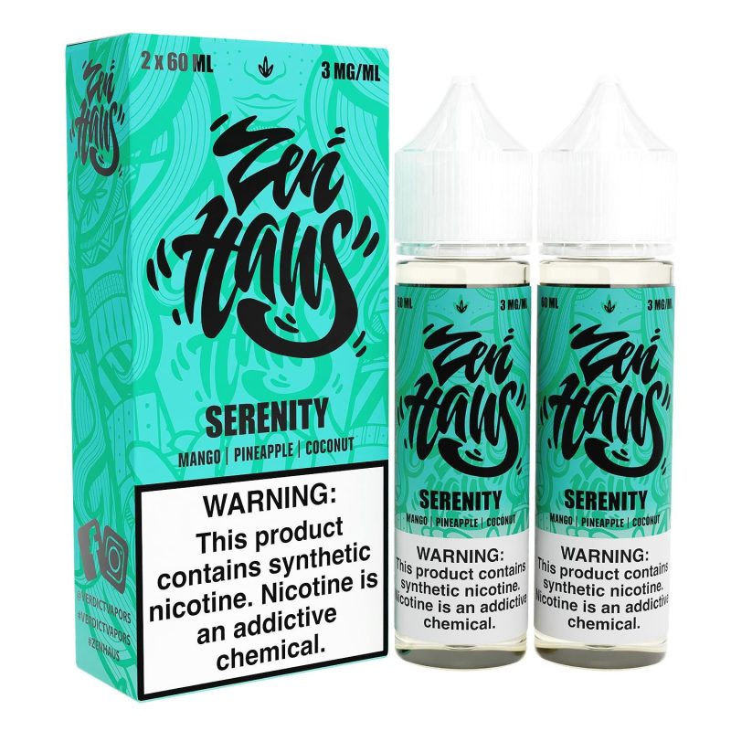 serenity by zen haus e liquid 2x 60ml 663287