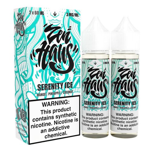 Serenity ICE by ZEN HAUS E-Liquid 2X 60ml with packaging