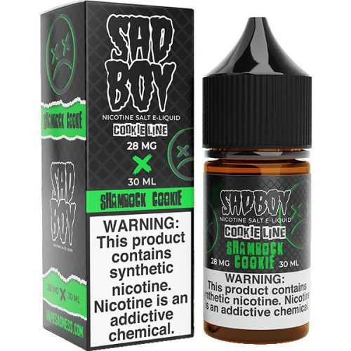 Shamrock Cookie Salt by Sadboy Salts 30ml with packaging