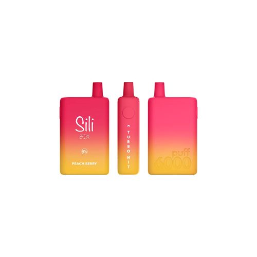 Sili Box Disposable 6000 Puffs 16mL 50mg peach berry