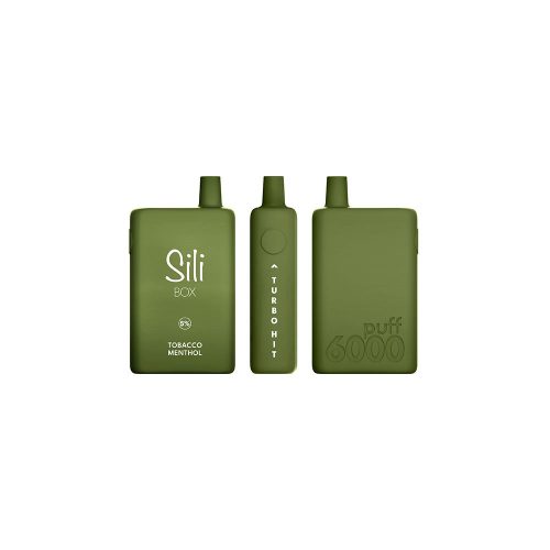 Sili Box Disposable 6000 Puffs 16mL 50mg tobacco menthol