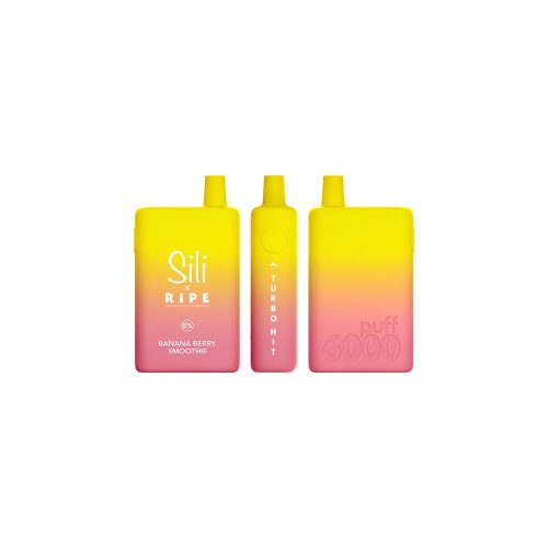 Sili X Ripe Disposable 6000 Puffs 16mL 50mg Banana Berry Smoothie