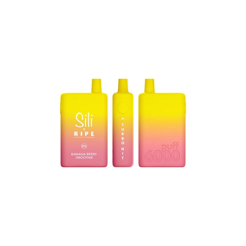 Sili X Ripe Disposable 6000 Puffs 16mL 50mg Banana Berry Smoothie