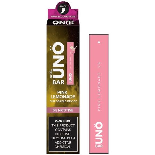 SKOL | UNO Bar Disposable 5% Nicotine (Individual) pink lemonade with packaging