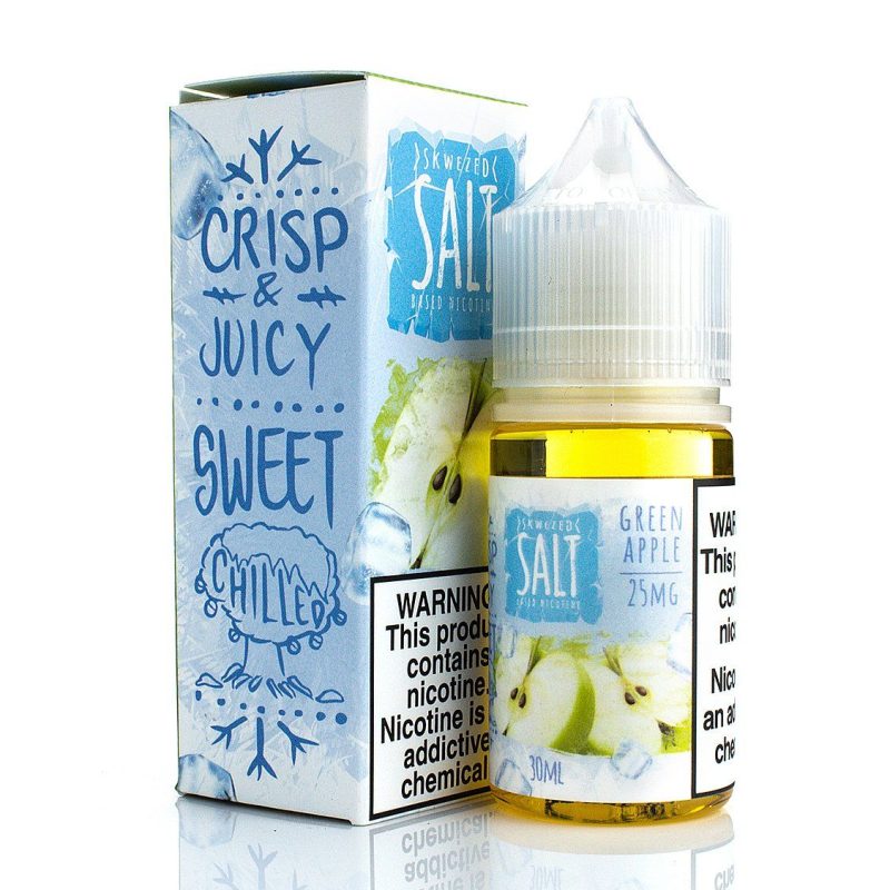 skwezed salt green apple ice 30ml eliquid 533556