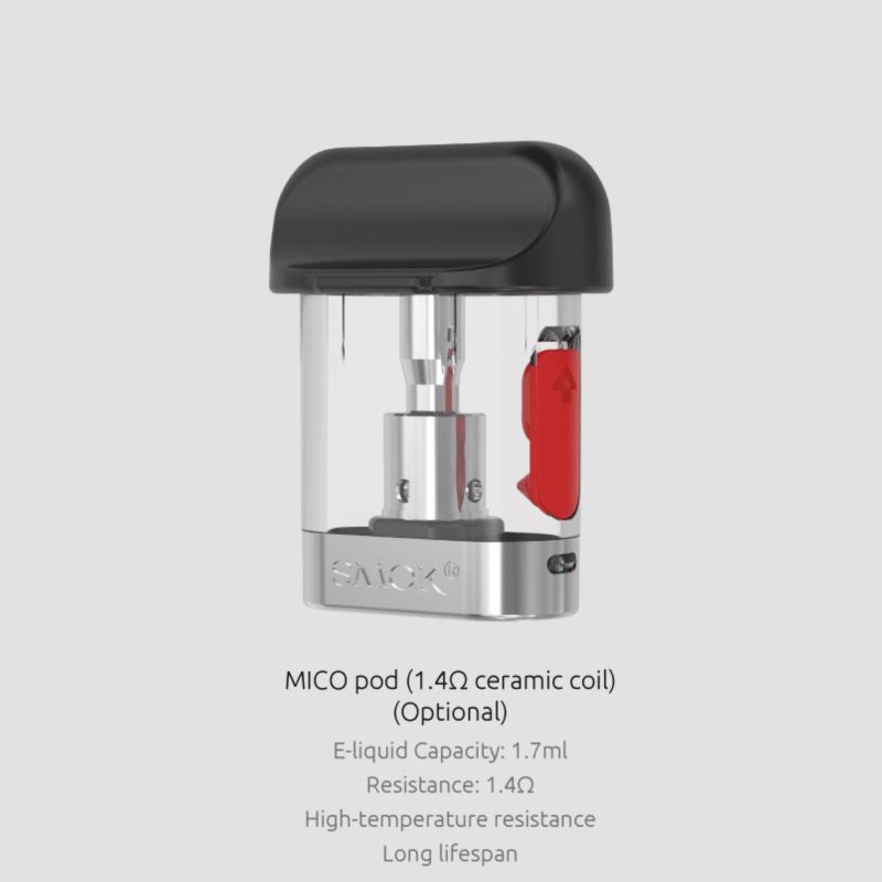 smok mico replacement pod cartridges pack of 3 726110