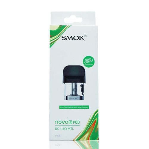 SMOK Novo 2 Replacement Pod Cartridge (Pack of 3) DC 1.4ohm packaging