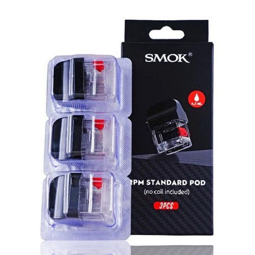 SMOK RPM40 Replacement Pod Cartridges (Pack of 3) RPM Standard Pod with packaging