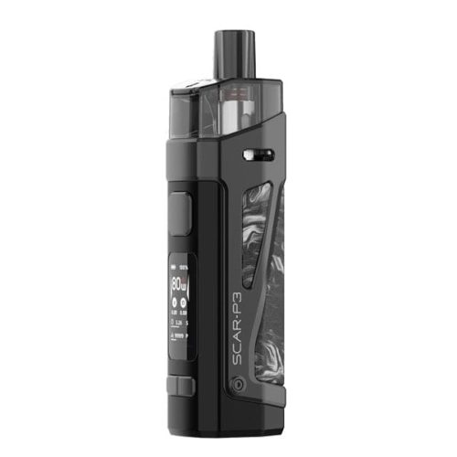 SMOK SCAR P3 Pod System Kit fluid black white