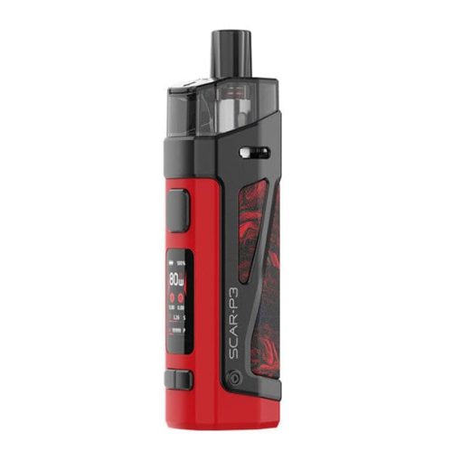 SMOK SCAR P3 Pod System Kit fluid red stabwood