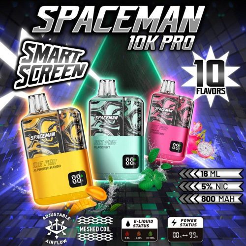 smok space man disposable 10000 puffs 15ml 50mg 495435