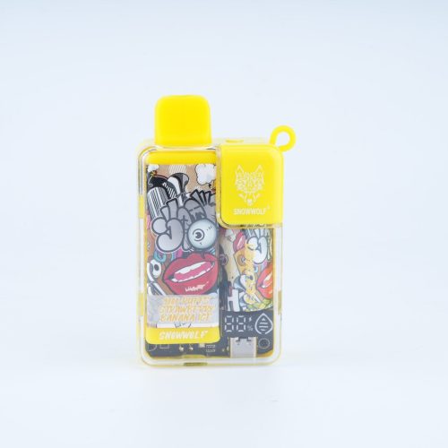 Snowwolf Ease Smart Disposable | 9000 Puffs | 18mL | 50mg strawberry banana ice