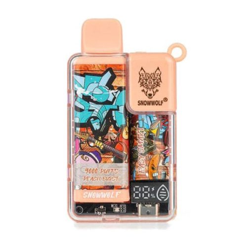 Snowwolf Easy Smart Disposable 9000 Puffs 18mL 50mg peach burst