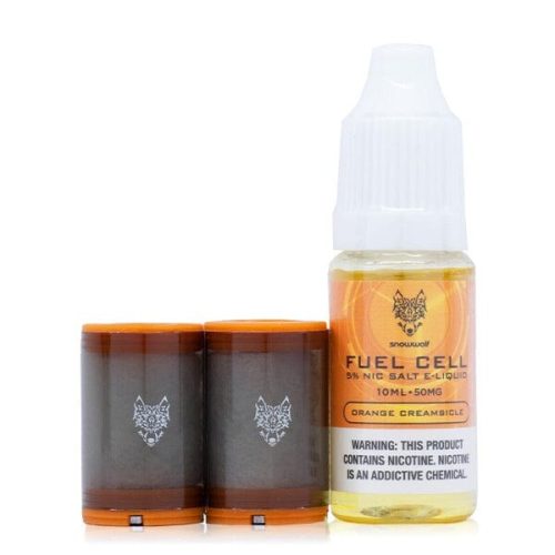 SnowWolf Fuel Cell Replacement Pods (2 Pods + 10mL Juice) Orange Creamsicle