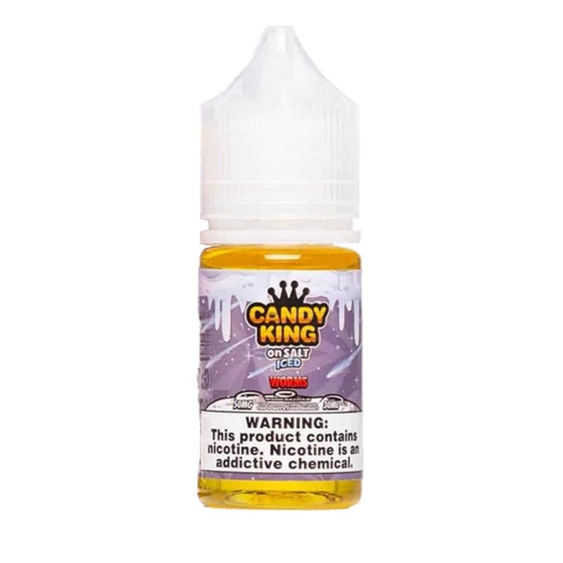 sour worms by candy king on ice salt 30ml 977614