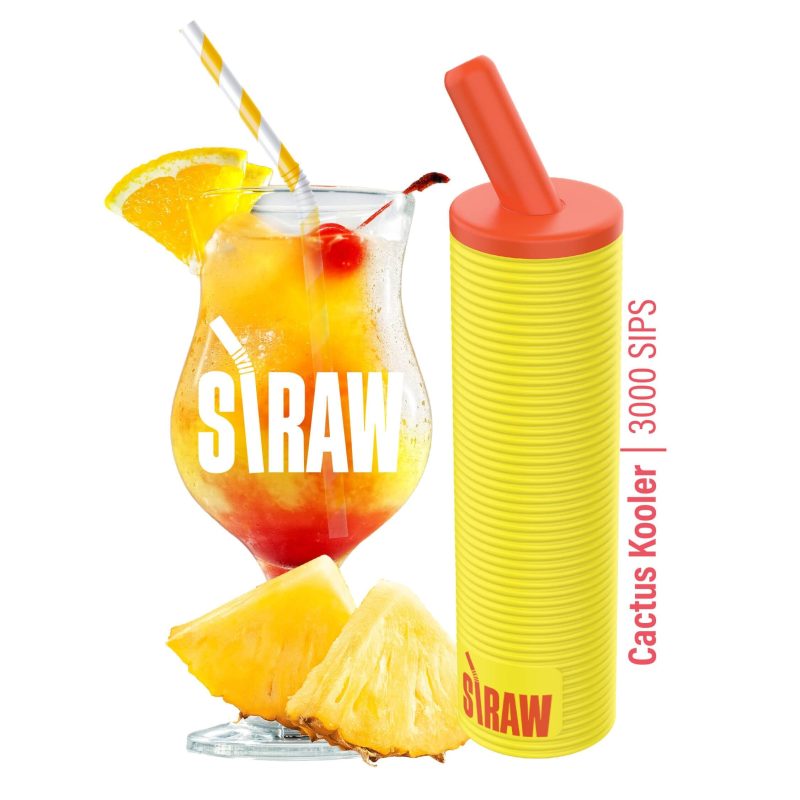 Straw Vape Disposable | 3000 Puffs | 8mL | 50mg Cactus Kooler