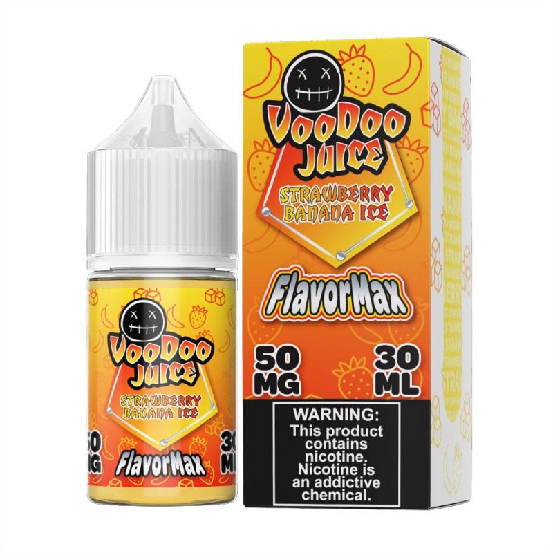 strawberry banana ice by voodoo juice flavormax salts series 30ml 237419