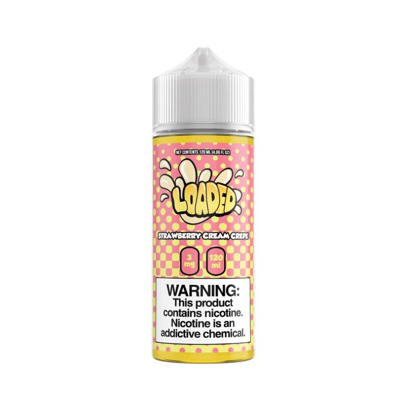 strawberry cream crepe by loaded series 120ml 502622