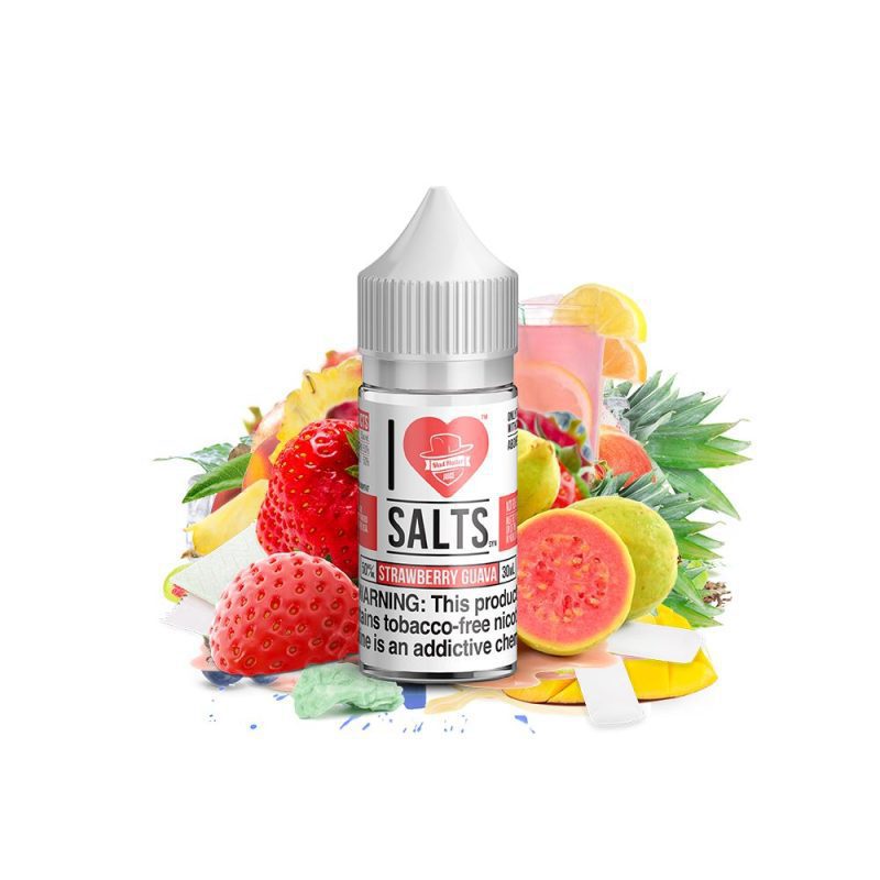 strawberry guava salt by mad hatter ejuice 30ml 776246