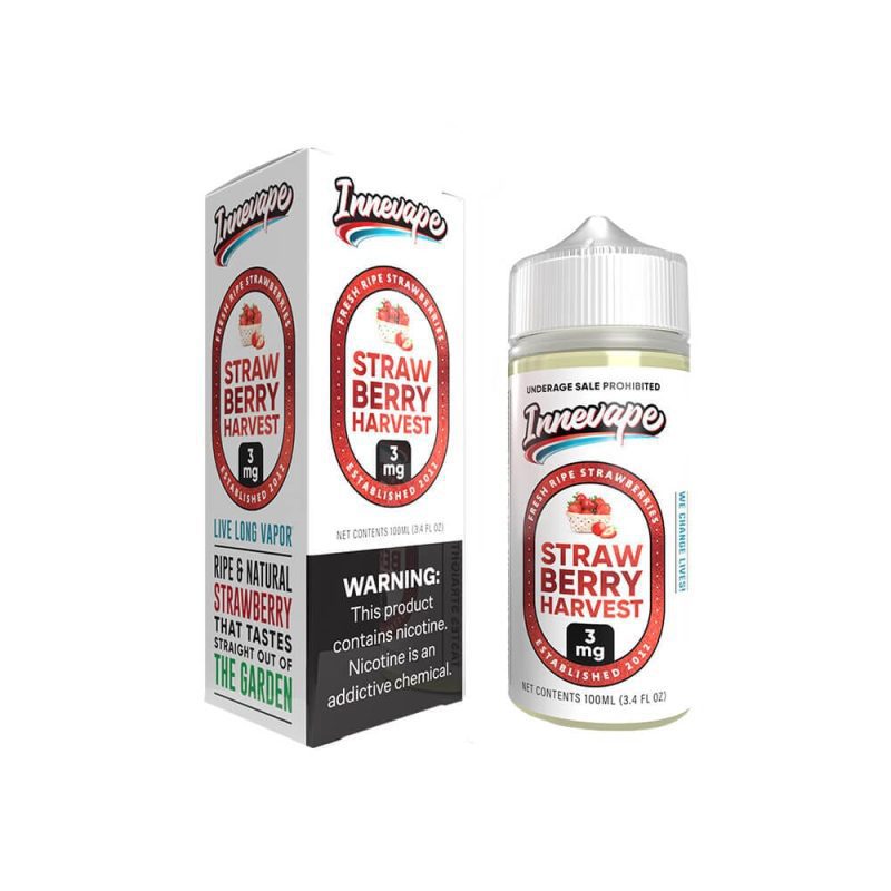 strawberry harvest by innevape tfn series e liquid 100ml freebase 779035