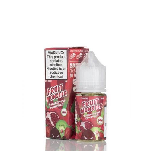 strawberry kiwi pomegranate by fruit monster salts e liquid flawless vape shop 772227