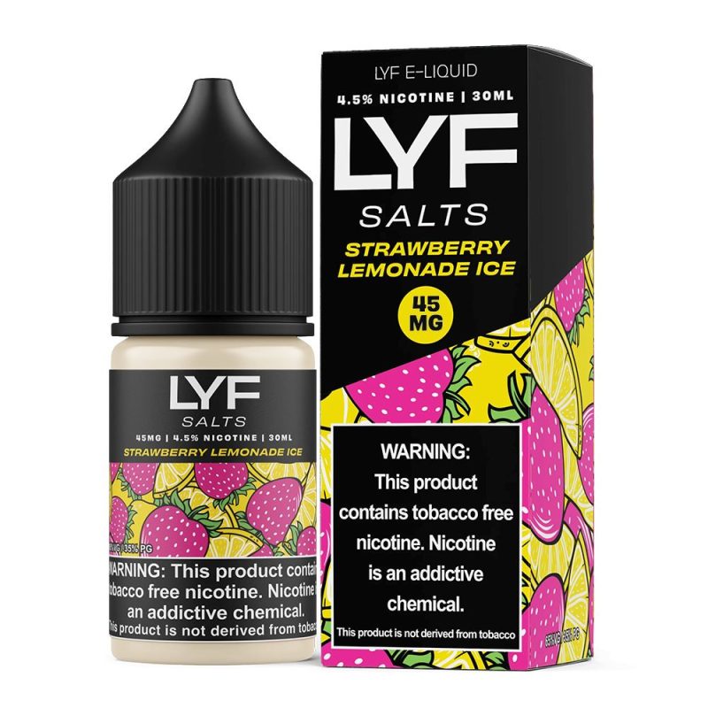 Strawberry Lemonade Ice | LYF Salts | 30mL with packaging