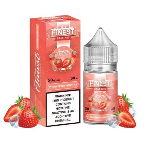 Strawberry Menthol by Finest SaltNic 30ML with packaging