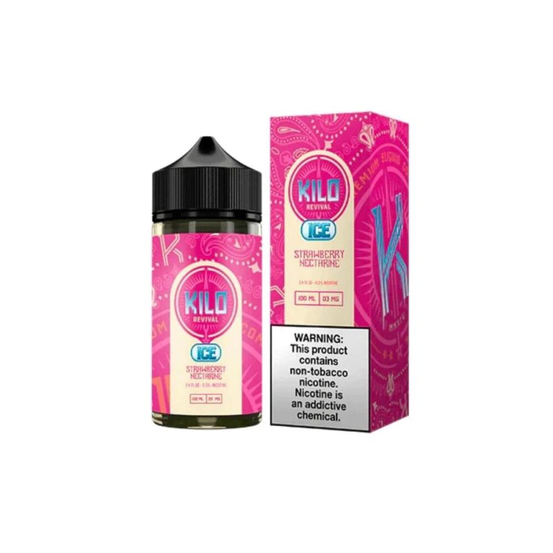 strawberry nectarine ice by kilo revival tobacco free nicotine series 100ml 145570