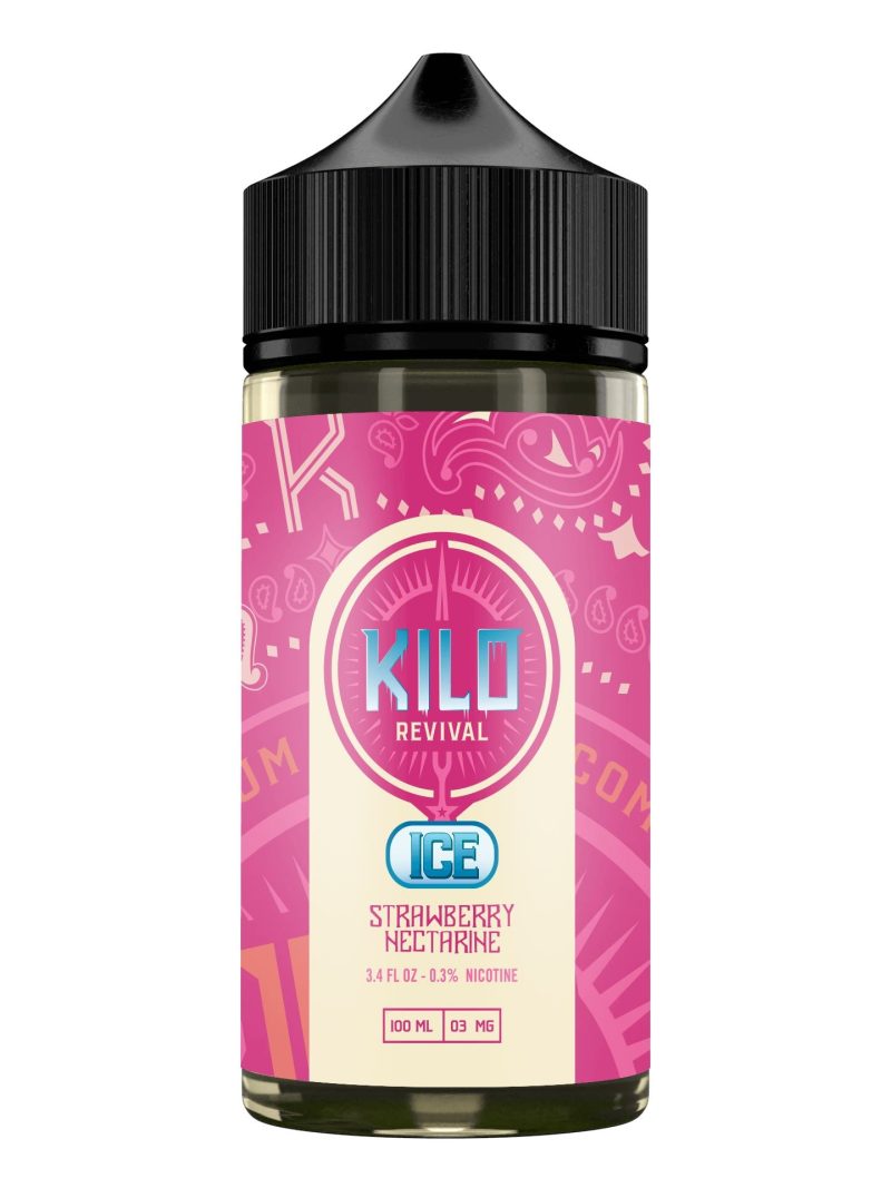 strawberry nectarine ice by kilo revival tobacco free nicotine series 100ml 909044