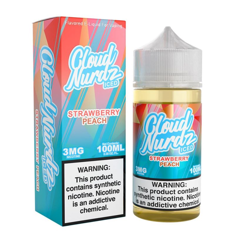 Strawberry Peach Ice | Cloud Nurdz | 100mL with packaging