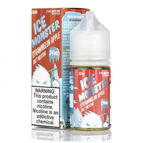 Strawmelon Apple By Ice Monster Salts E-Liquid with packaging