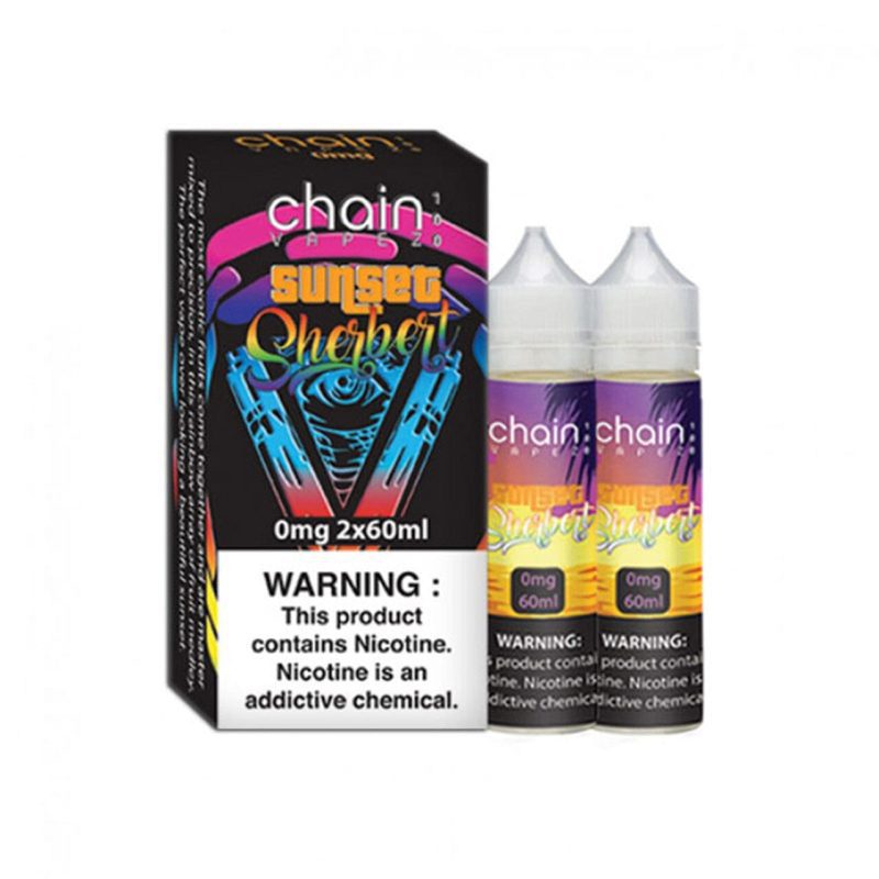 sunset sherbert by chain vapez 120ml 982949