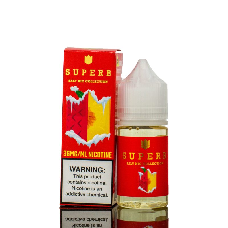 superb salt nic collection lychee peach iced 30ml eliquid 833402