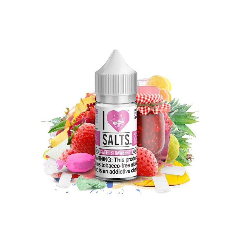 sweet strawberry salt by mad hatter ejuice 30ml 539354