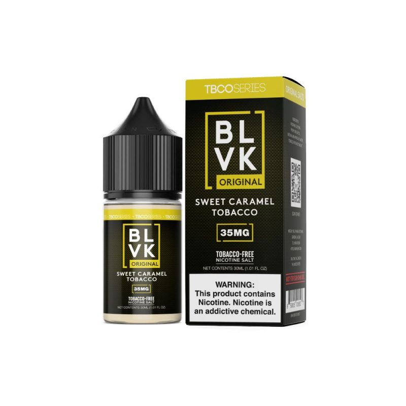 sweet tobacco caramel tobacco by blvk unicorn nicotine salt 30ml 682536