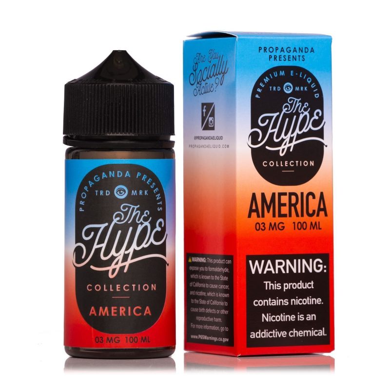 the hype collection america 100ml eliquid 520434