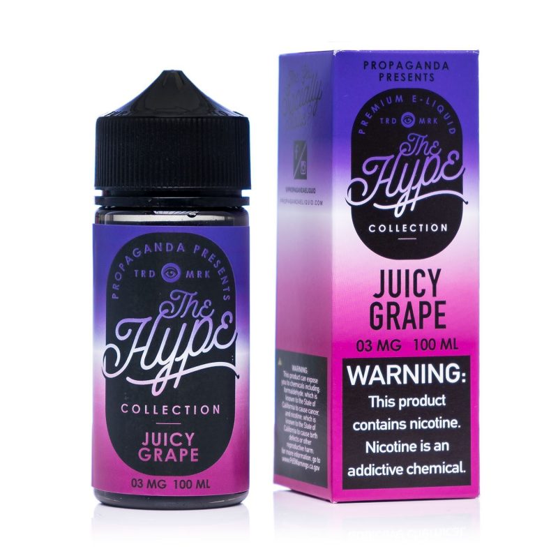 the hype collection juicy grape 100ml eliquid 932611