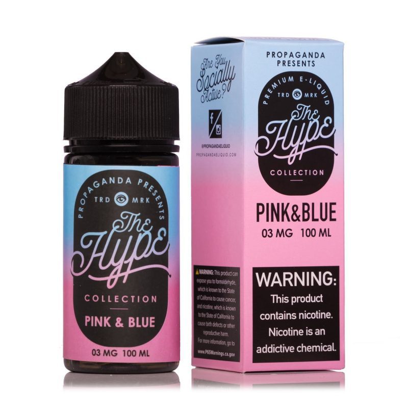 the hype collection pink blue 100ml eliquid 761594