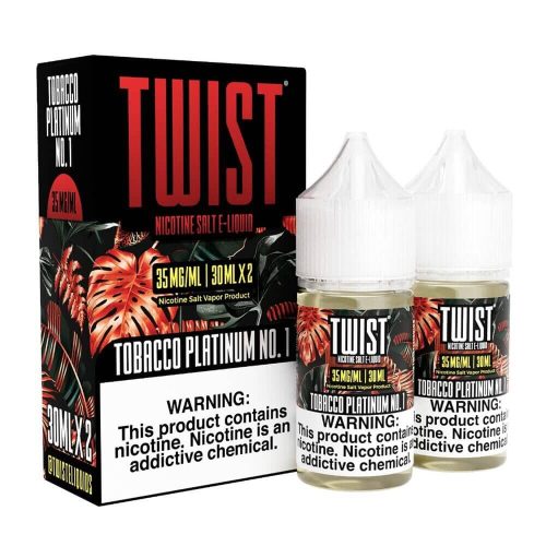 Tobacco Platinum No. 1 | Twist Salts  | x2-30mL Tobacco Platinum No. 1 with Packaging