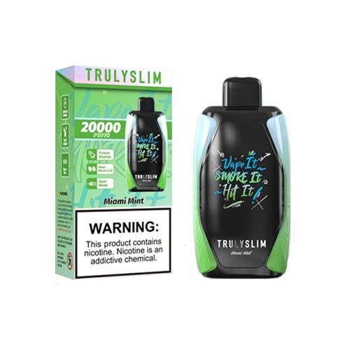 Truly Bar Trulyslim 20K Disposable Miami Mint with packaging