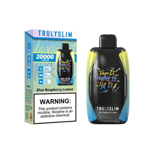 Truly Bar Trulyslim 20K Disposable Blue Raspberry Lemon with packaging