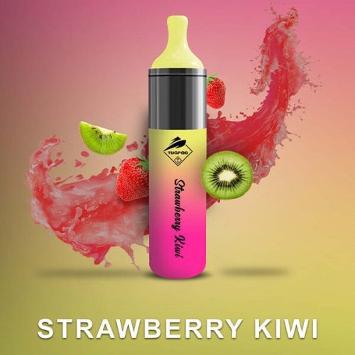 Tugpod EVO Disposable 4500 Puffs 10mL 50mg strawberry kiwi with background