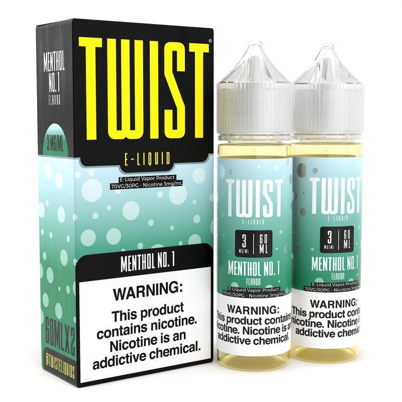 twist menthol no1 120ml eliquid 588599