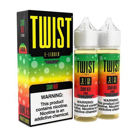 Sour Red by Twist E-Liquids 120ml with packaging